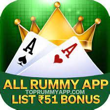 All Rummy Apps: ₹51 .
